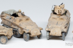 Flames of War - Mid-War - Afrika - Deutsches Afrikakorps - Fahrzeuge - SdKfz 251 Platoon