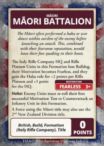 Das 28. Māori-Bataillon der 2. Neuseeländischen Division