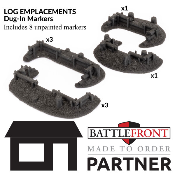 Battlefront XX348 Log Emplacements - Dug-In Markers