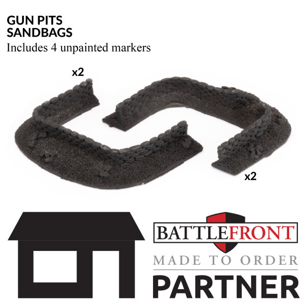 Battlefront XX352 Gun Pits Sandbags von Frontline Games