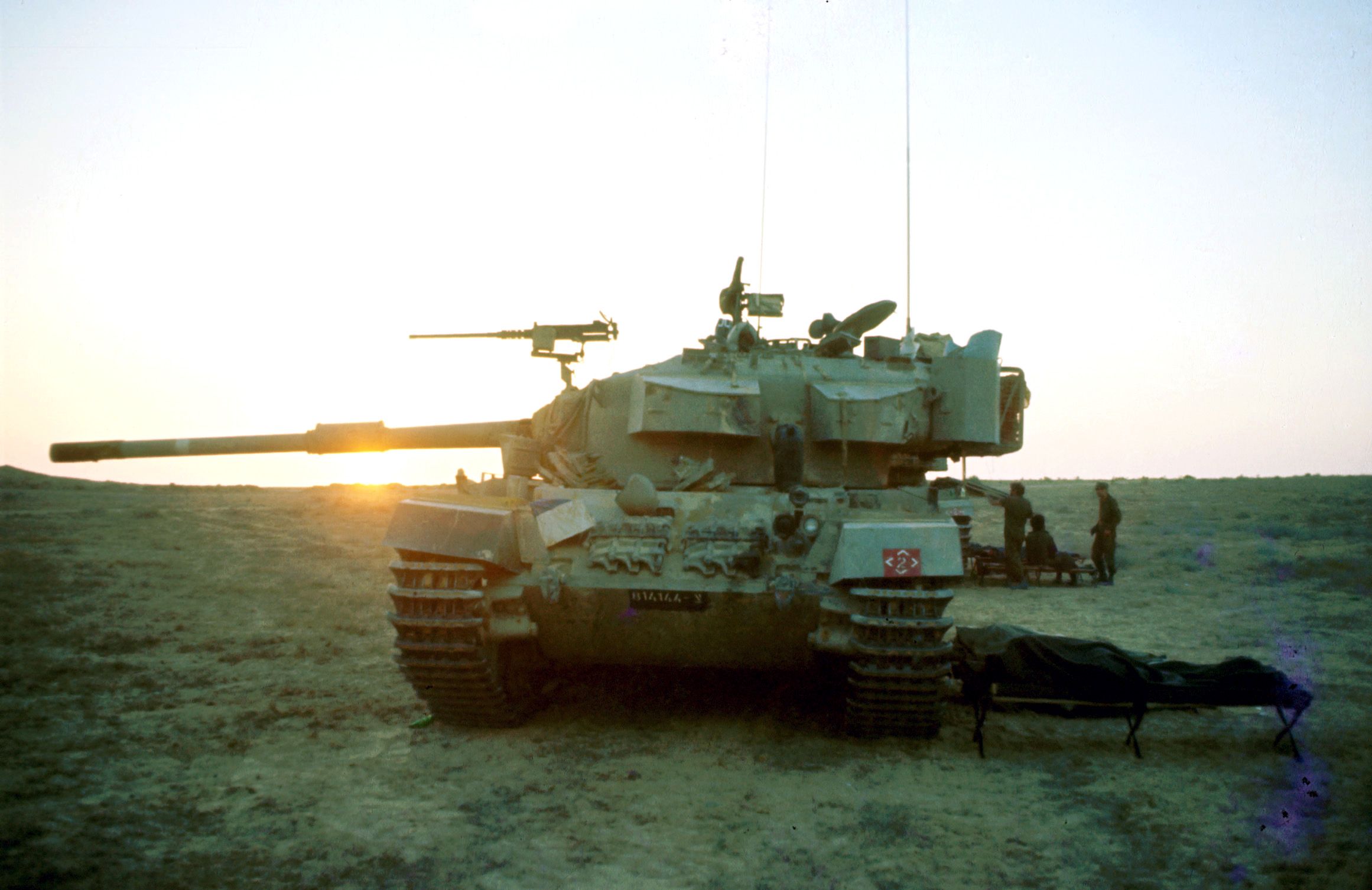 Israelischer Centurion-Panzer während des Jom-Kippur-Kriegs 1973