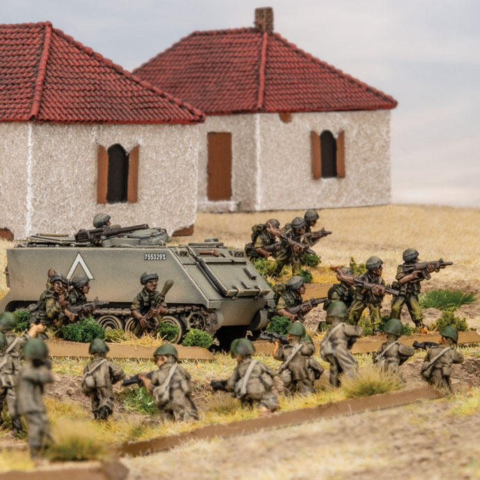 Bemalte israelische IDF-Infanterie für Team Yankee