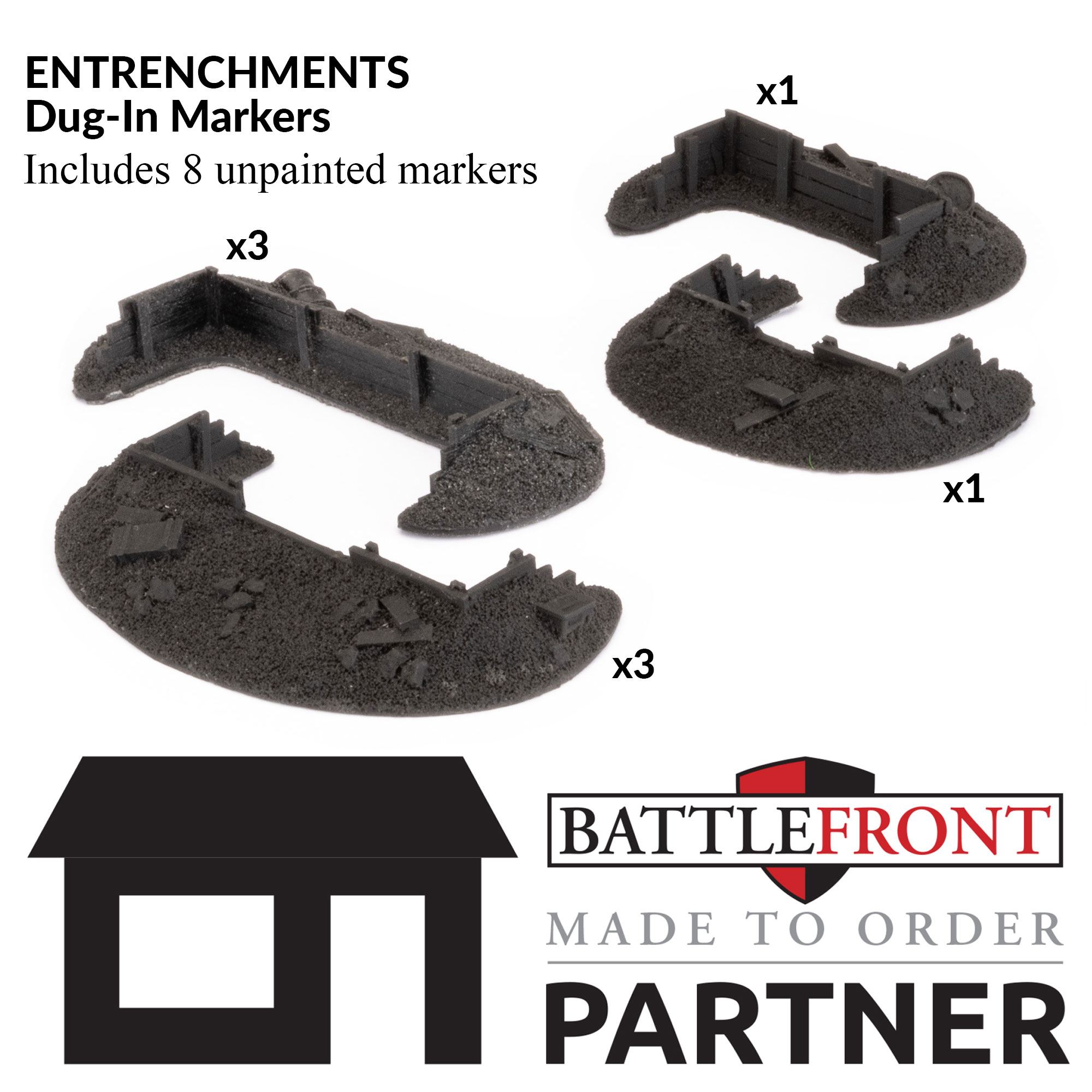 Battlefront XX347 Entrenchments - Dug-In Markers