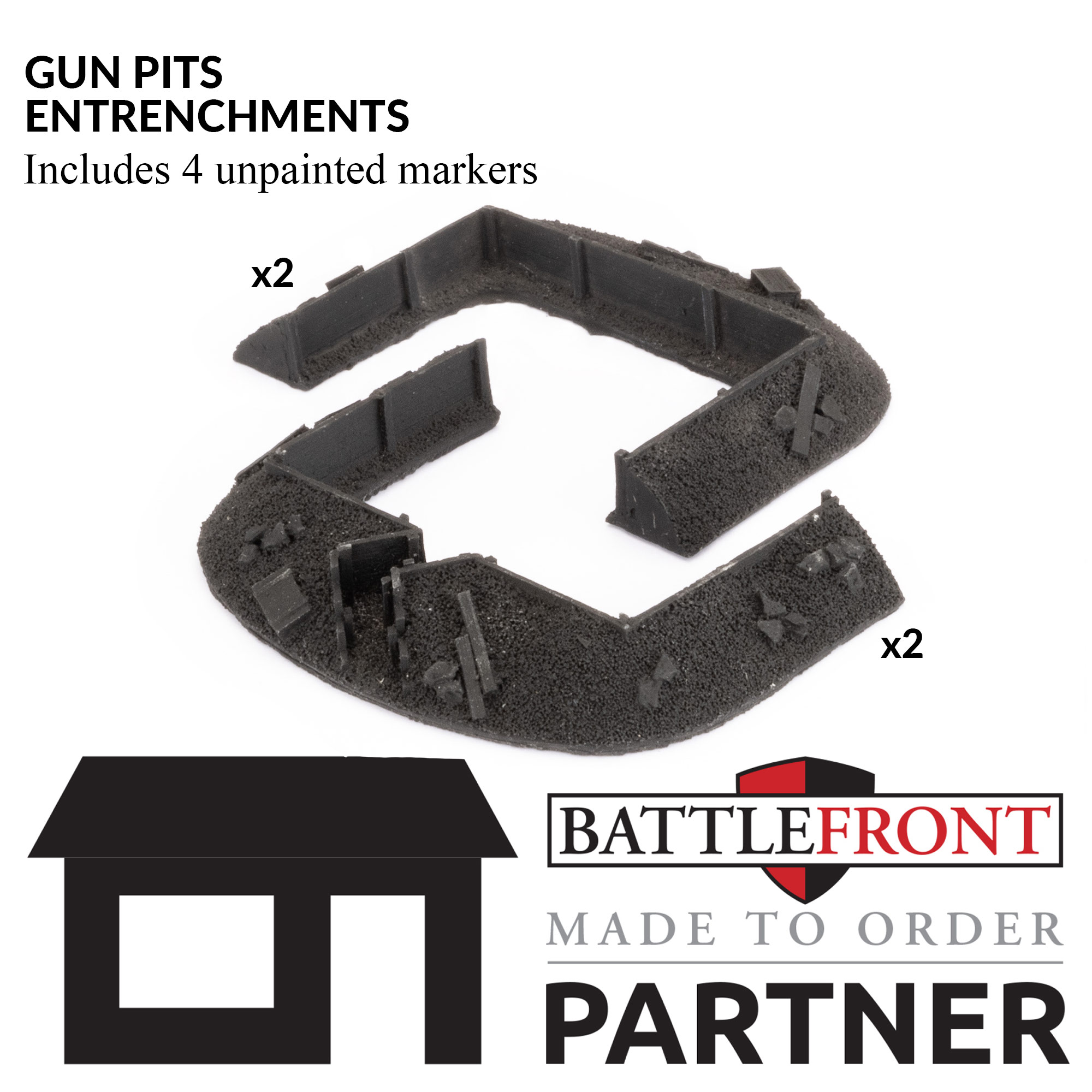Battlefront XX350 Gun Pits - Entrenchments