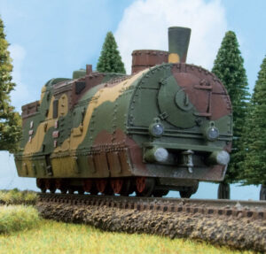 Polnischer Panzerzug als 15-mm-Modell