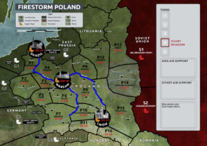 Kampagnenkarte für Firestorm: Poland 1939