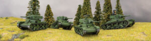 Sowjetische T-26-Panzer für Flames of War